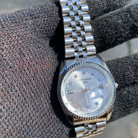 Brand New Men’s Silver Watch w Quartz - Picture 5 of 7
